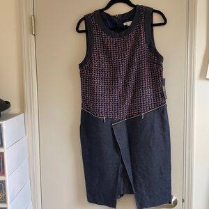Brand new tweed denim dress